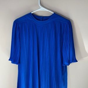 Vintage Royal Blue Layered Dress